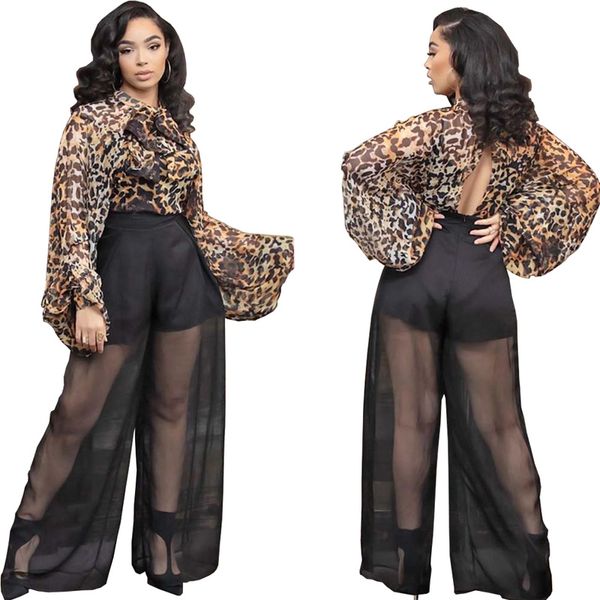women casual leopard print backless long sleeve wide leg jumpsuit mesh transparent female jumpsuit, Black;white
women casual leopard print backless long sleeve wide leg jumpsuit mesh transparent female jumpsuit, Black;white