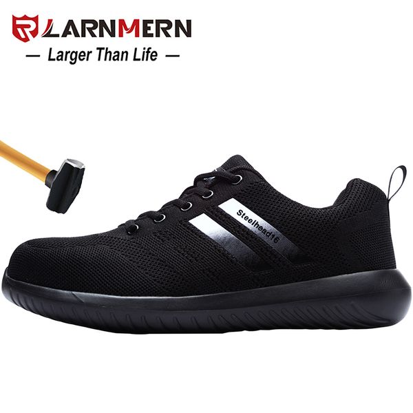 larnmern men's steel toe work safety shoes anti-smashing anti-puncture breathable lightweight construction protective footwear, Black
larnmern men's steel toe work safety shoes anti-smashing anti-puncture breathable lightweight construction protective footwear, Black
