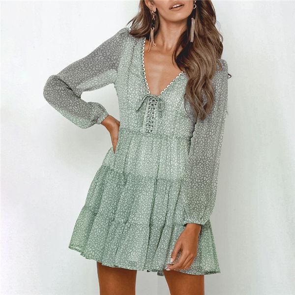 deep v dress elegant chiffon green dress women casual lace up dress party dresses long sleeve ruffle short, Black;gray
deep v dress elegant chiffon green dress women casual lace up dress party dresses long sleeve ruffle short, Black;gray