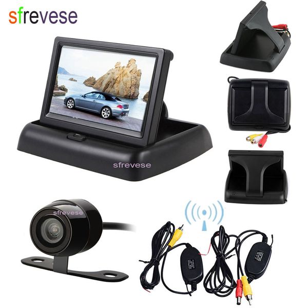 wireless mini car reversing parking backup camera system 170 degree + 4.3" lcd foldable monitor car vehicle rear view kit
wireless mini car reversing parking backup camera system 170 degree + 4.3" lcd foldable monitor car vehicle rear view kit