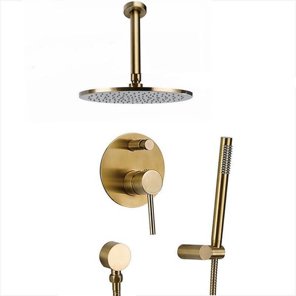 brushed gold solid brass bathroom shower set rianfall shower head wall mounted shower arm mixer water set
brushed gold solid brass bathroom shower set rianfall shower head wall mounted shower arm mixer water set