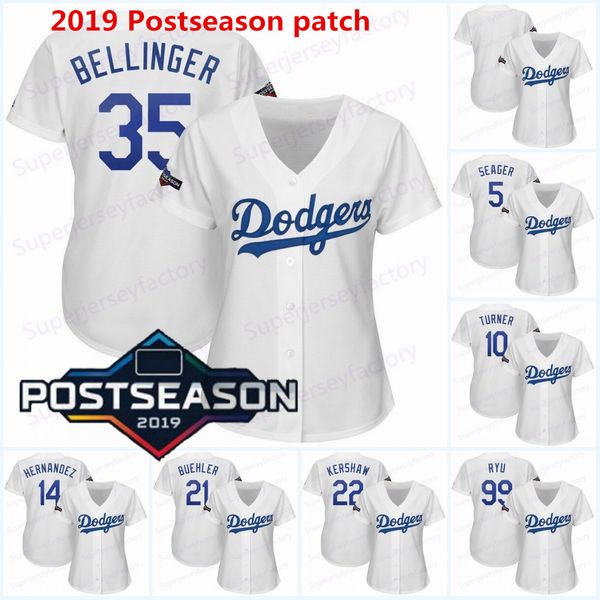 Women 2019 po t ea on patch 35 cody bellinger 22 clayton ker haw 14 enrique hernandez 10 ju tin turner 99 hyun jin ryu dodger jer ey, Blue;black
Women 2019 po t ea on patch 35 cody bellinger 22 clayton ker haw 14 enrique hernandez 10 ju tin turner 99 hyun jin ryu dodger jer ey, Blue;black