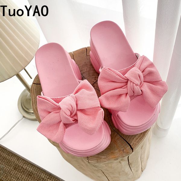 slippers big bowtie woman beach flip flops 2021 summer outside sandals slip- resistant platform thick sole, Black
slippers big bowtie woman beach flip flops 2021 summer outside sandals slip- resistant platform thick sole, Black