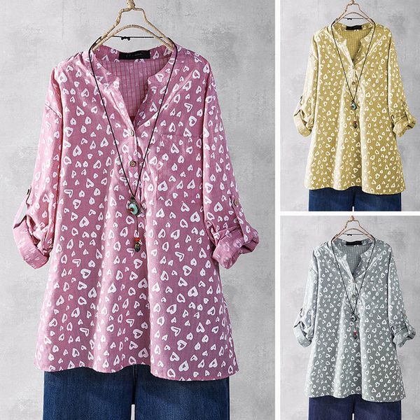 women's blouses & shirts summer loose v-neck love printing stitching button long sleeve casual pullover blouse, White
women's blouses & shirts summer loose v-neck love printing stitching button long sleeve casual pullover blouse, White