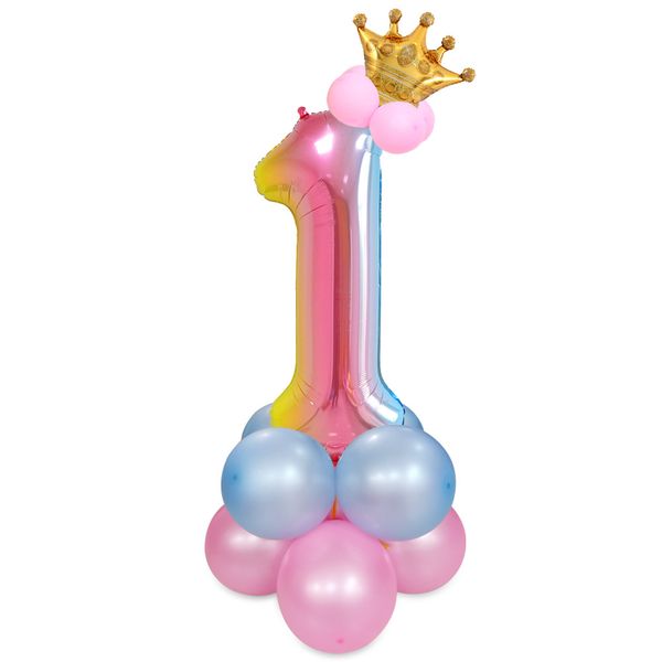 40inch rainbow number balloons with gold crown unicorn party foil balloon birthday party decorations kids globos
40inch rainbow number balloons with gold crown unicorn party foil balloon birthday party decorations kids globos