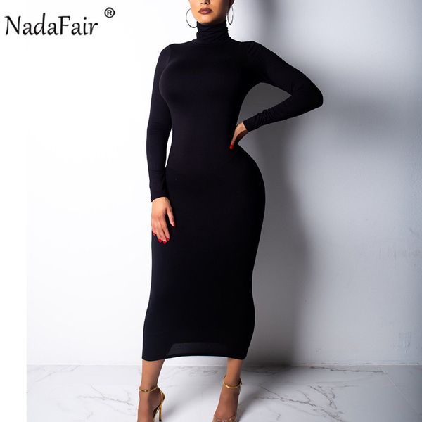 nadafair 2019 autumn bodycon long dress women turtleneck long sleeve winter dress red black club party midi dress, Black;gray
nadafair 2019 autumn bodycon long dress women turtleneck long sleeve winter dress red black club party midi dress, Black;gray