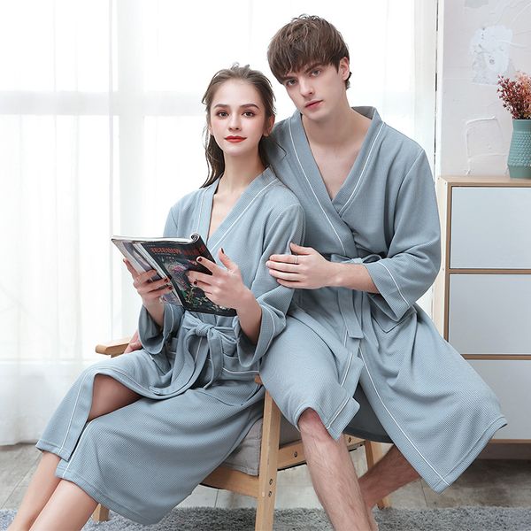 spring summer waffle couple nightgown men and women plus size loose moisture wicking bathrobe autumn and winter pajamas kimono, Black;brown
spring summer waffle couple nightgown men and women plus size loose moisture wicking bathrobe autumn and winter pajamas kimono, Black;brown
