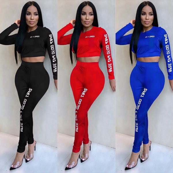 spring new fashion personality slim high waist letters fitness women long-sleeved trousers two-piece suit, White
spring new fashion personality slim high waist letters fitness women long-sleeved trousers two-piece suit, White