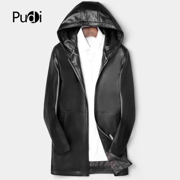 pudi mt911 2019 new fashion men jacket medium long hooded genuine sheepskin leather mens jacket and coats outwear, Black;brown
pudi mt911 2019 new fashion men jacket medium long hooded genuine sheepskin leather mens jacket and coats outwear, Black;brown