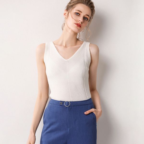 lhzsyy 100% pure cashmere vest women' new four seasons for high-end wild pure color knit vest short soft cashmere sweater female, White;black
lhzsyy 100% pure cashmere vest women' new four seasons for high-end wild pure color knit vest short soft cashmere sweater female, White;black