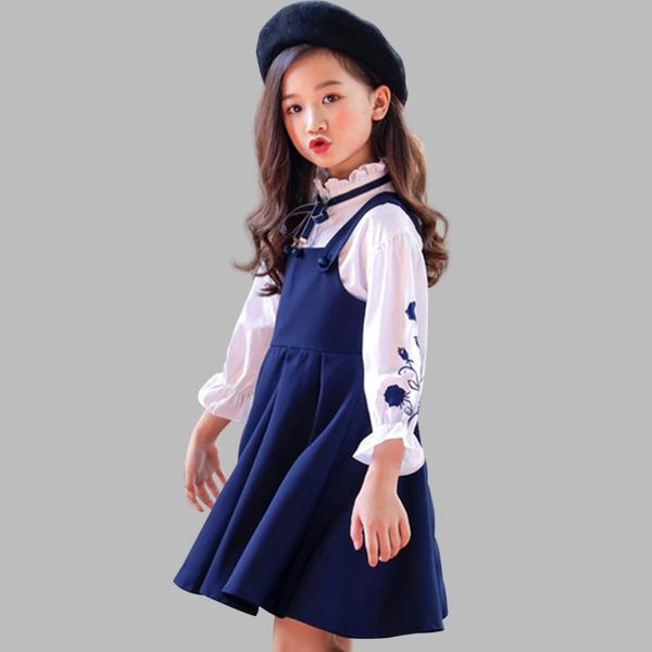 clothing sets girls clothes set embroidery blouse+dress 2 pcs autumn suit for casual children's winter teen 4 6 8 12, White
clothing sets girls clothes set embroidery blouse+dress 2 pcs autumn suit for casual children's winter teen 4 6 8 12, White