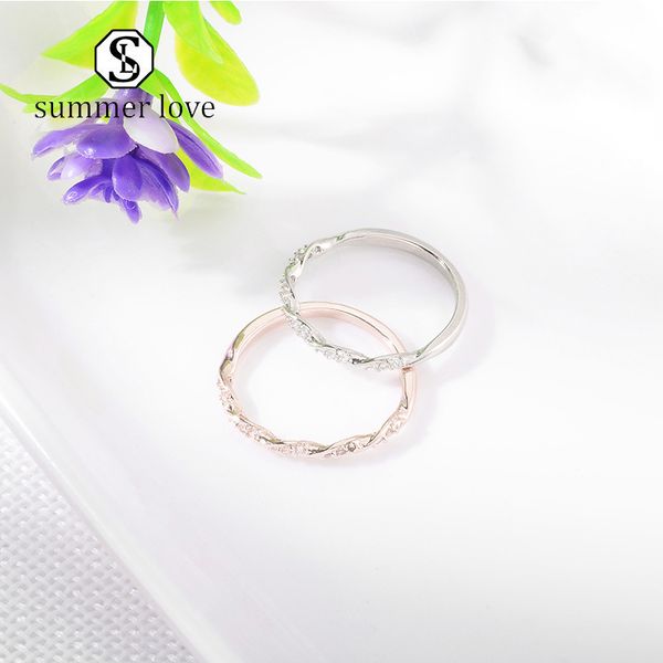 2020 tiny twisted rings for women cubic zircon intertwined starlight couple ring fashion wedding engagement jewelry-y, Silver
2020 tiny twisted rings for women cubic zircon intertwined starlight couple ring fashion wedding engagement jewelry-y, Silver