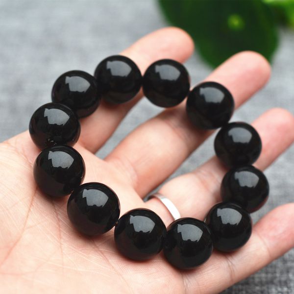 18mm beaded strands natural black chalcedony bracelets hand string bracelet bangles gift for men's fashion stone jewelry
18mm beaded strands natural black chalcedony bracelets hand string bracelet bangles gift for men's fashion stone jewelry