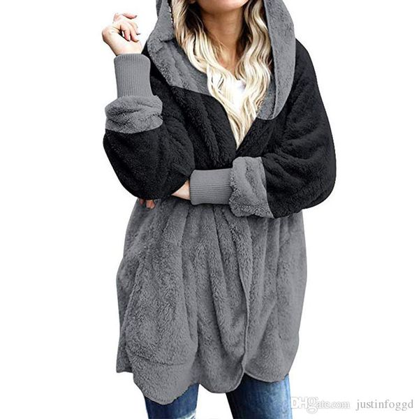 дизайнер щитовые женщин искусственного меха мода твердые дамы с hat coat donna casual с длинным рукавом одежда, Black
дизайнер щитовые женщин искусственного меха мода твердые дамы с hat coat donna casual с длинным рукавом одежда, Black