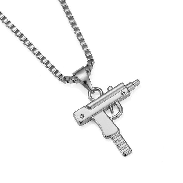 mens charm pistol chain pendant necklace hip hop jewelry fashion jewelry new design stainless steel gold color punk necklace for men, Silver
mens charm pistol chain pendant necklace hip hop jewelry fashion jewelry new design stainless steel gold color punk necklace for men, Silver