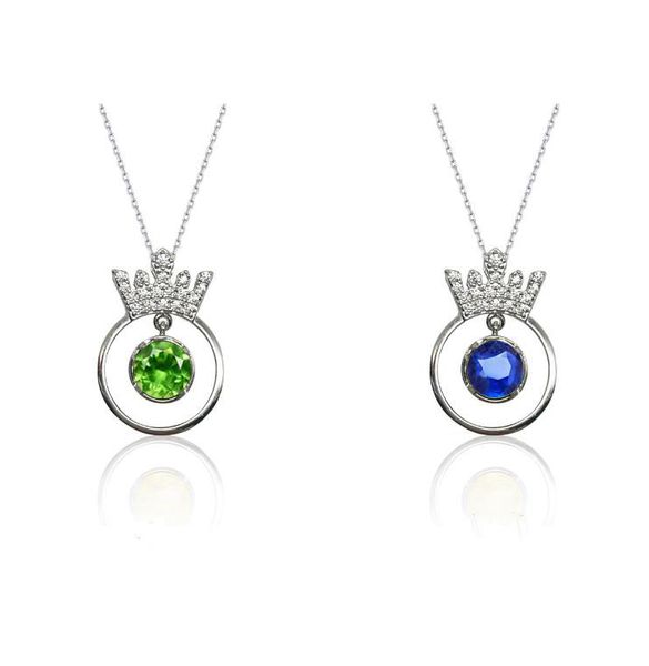5 colours wholesale personalized custom name or color projection princess crown high-end 925 silver pendant necklace for women
5 colours wholesale personalized custom name or color projection princess crown high-end 925 silver pendant necklace for women