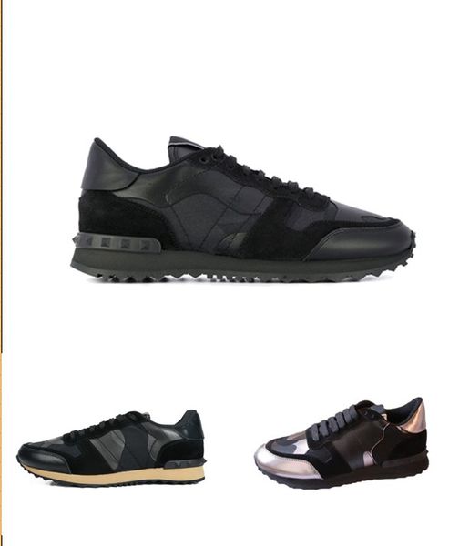 2019 fashion stud rivet camouflage sneakers men women leather flats designer sport casual shoes, Black
2019 fashion stud rivet camouflage sneakers men women leather flats designer sport casual shoes, Black