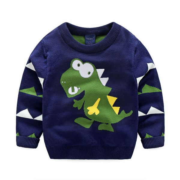 children's wear sweaters autumn/winter 2017 children with thick sweater boy baby dinosaurs turtleneck sweater recreational sweat, Blue
children's wear sweaters autumn/winter 2017 children with thick sweater boy baby dinosaurs turtleneck sweater recreational sweat, Blue