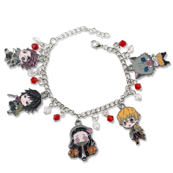 charm bracelet men's anime bracelets for women kamado nezuko stainless steel girls fashion jewelry demon slayer kimetsu no yaiba, Black
charm bracelet men's anime bracelets for women kamado nezuko stainless steel girls fashion jewelry demon slayer kimetsu no yaiba, Black