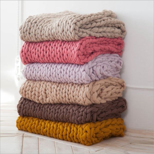 new acrylic chunky knit blanket hand weaving props multicolor rough wool hand woven blanket autumn and winter sofa bed
new acrylic chunky knit blanket hand weaving props multicolor rough wool hand woven blanket autumn and winter sofa bed