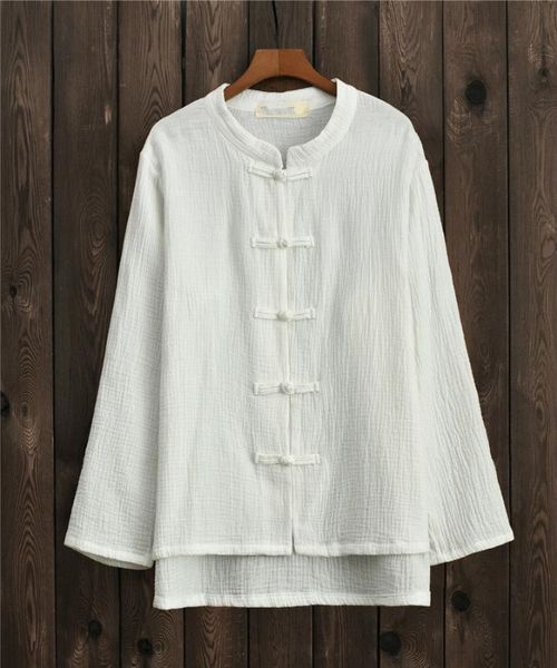 cotton linen women shirt spring chinese style ramie pleated female cardigan loose vintage ladies retro girl white blouse
cotton linen women shirt spring chinese style ramie pleated female cardigan loose vintage ladies retro girl white blouse
