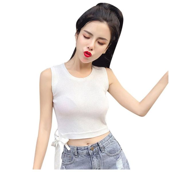 ladies sleeveless slim crop camisole female clothing tanks women's o-neck show belly frenum shirt summer tank #p40, White
ladies sleeveless slim crop camisole female clothing tanks women's o-neck show belly frenum shirt summer tank #p40, White