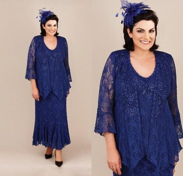 2019 luxury royal blue mother off bride dresses plus size jewel neck lace long sleeves with jacket ankel length wedding guest mothers dress, Black;red
2019 luxury royal blue mother off bride dresses plus size jewel neck lace long sleeves with jacket ankel length wedding guest mothers dress, Black;red