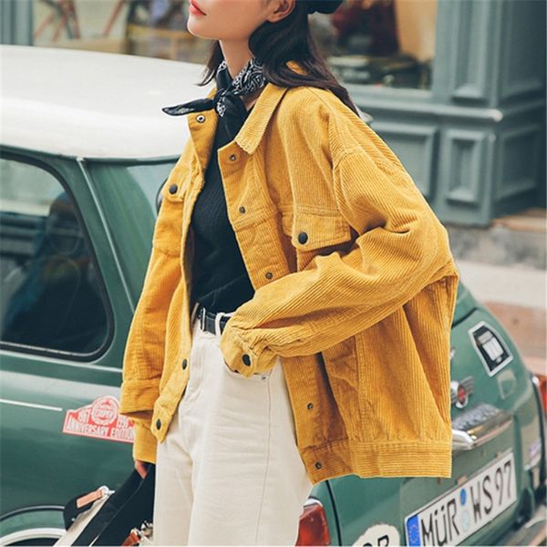 female new stylish bomber jacket with pockets cotton corduroy jacket women basic coats stylish slim fit fashion outerwear, Black;brown
female new stylish bomber jacket with pockets cotton corduroy jacket women basic coats stylish slim fit fashion outerwear, Black;brown