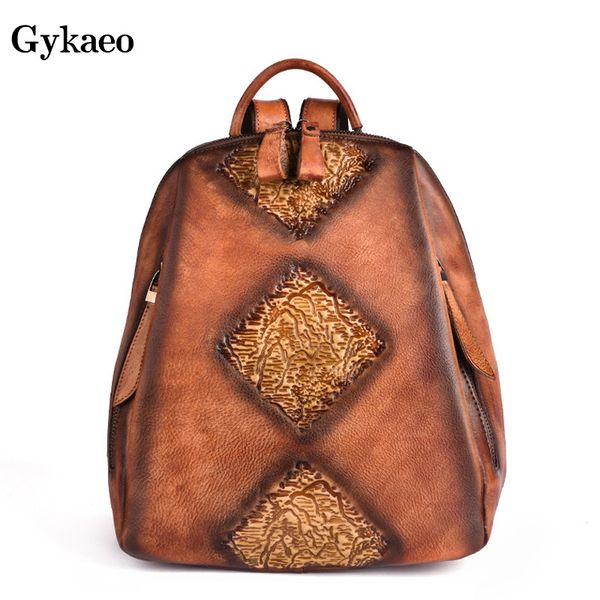 gykaeo high-capacity embossed women genuine leather backpacks brown vintage mochila feminina cowhide anti theft backpack girls
gykaeo high-capacity embossed women genuine leather backpacks brown vintage mochila feminina cowhide anti theft backpack girls