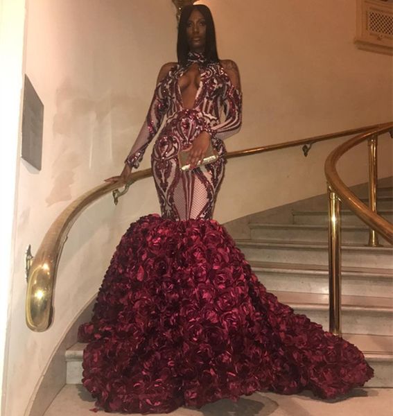 glamorous keyhole 3d flowers prom dresses burgundy sequins applique mermaid long sleeve mermaid african occasion evening formal dress, Black;red
glamorous keyhole 3d flowers prom dresses burgundy sequins applique mermaid long sleeve mermaid african occasion evening formal dress, Black;red