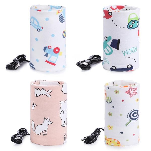 

USB Milk Water Warmer Travel Stroller Insulated Bag Baby Nursing Bottle Heater Newborn Infant Portable Bottle Feeding Warmers