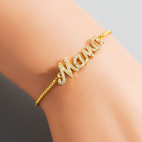 mothers day mom charm bracelet for women gold link bracelet cubic zirconia adjustable fashion jewelry morhers day gifts, Golden;silver
mothers day mom charm bracelet for women gold link bracelet cubic zirconia adjustable fashion jewelry morhers day gifts, Golden;silver