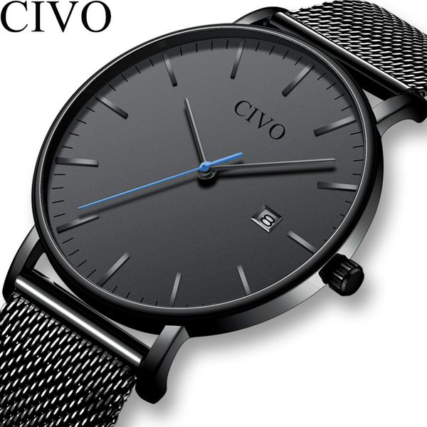 civo luxury watch relogio masculino analog quartz watch men slim mesh steel waterproof sport erkek kol saati, Slivery;brown
civo luxury watch relogio masculino analog quartz watch men slim mesh steel waterproof sport erkek kol saati, Slivery;brown