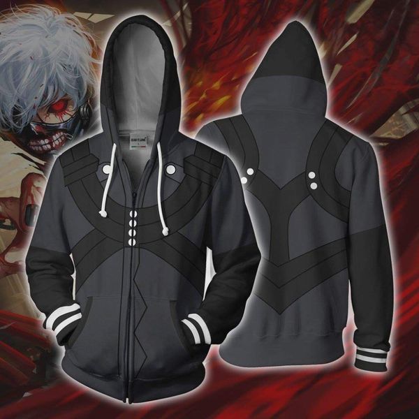 tokyo ghoul kaneki ken cosplay zip up hoodie jacket 3d print men hoodies sweatshirts, Black
tokyo ghoul kaneki ken cosplay zip up hoodie jacket 3d print men hoodies sweatshirts, Black
