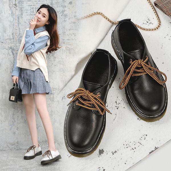 casual woman shoe soft british style womens derby shoes 2019 fashion women's round toe female footwear preppy leather summer, Black
casual woman shoe soft british style womens derby shoes 2019 fashion women's round toe female footwear preppy leather summer, Black