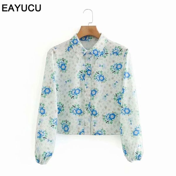 women's blouses & shirts eayucu 2021 autumn elegant women and floral print turn down collar lantern sleeve female blouse shirt blusas, White
women's blouses & shirts eayucu 2021 autumn elegant women and floral print turn down collar lantern sleeve female blouse shirt blusas, White