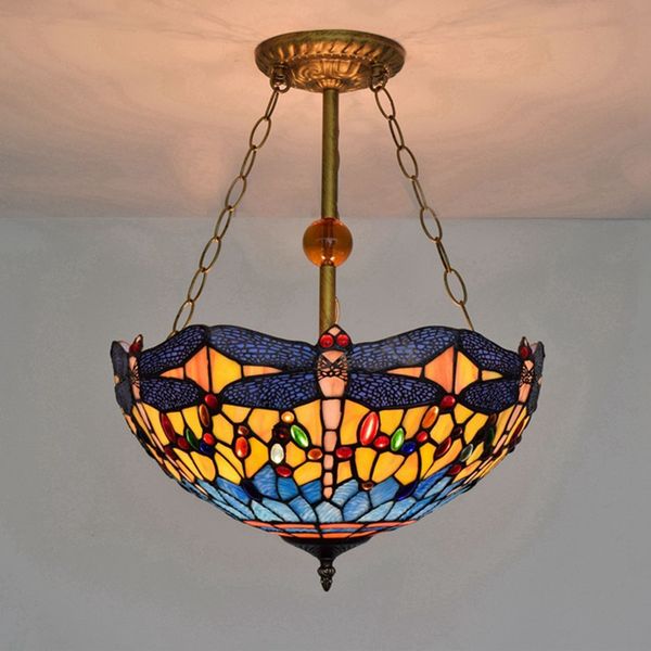 16 inch tiffany glass dragonfly hanglamp european mediterranean creative stained glass living room light bedroom dinning room pendant lamp
16 inch tiffany glass dragonfly hanglamp european mediterranean creative stained glass living room light bedroom dinning room pendant lamp