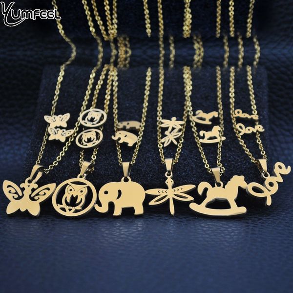 yumfeel new stainless steel pendants & necklaces love animal jewelry gold choker necklace women, Silver
yumfeel new stainless steel pendants & necklaces love animal jewelry gold choker necklace women, Silver