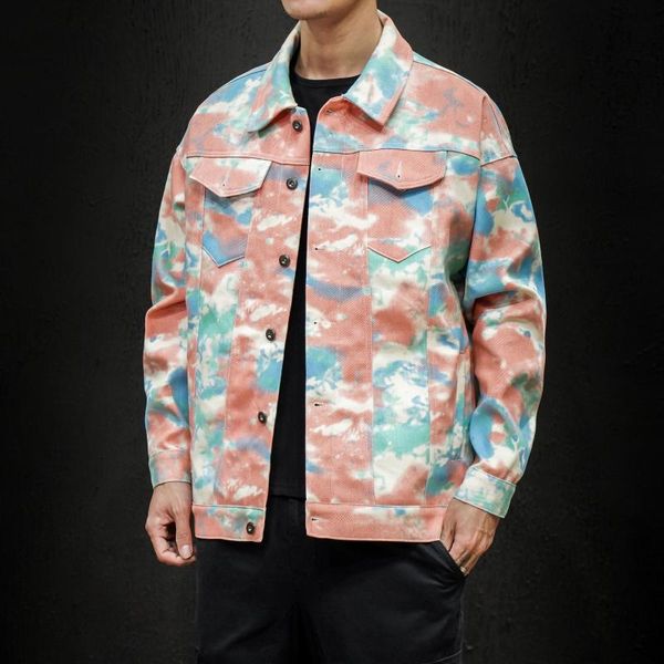 new spring denim jacket men floral print jeans coat men japanese streetwear mens jackets and coats casual loose korean clothes, Black;brown
new spring denim jacket men floral print jeans coat men japanese streetwear mens jackets and coats casual loose korean clothes, Black;brown
