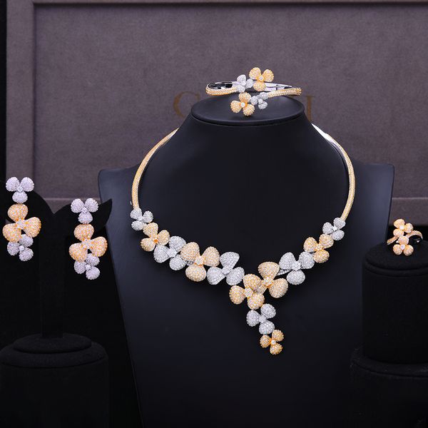 larrauri new luxury geometry leaf statement jewellry set charms women wedding cubic zirconia dress necklace earring jewelry sets, Silver
larrauri new luxury geometry leaf statement jewellry set charms women wedding cubic zirconia dress necklace earring jewelry sets, Silver