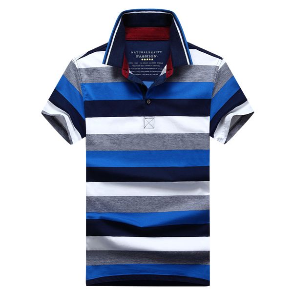 casual men's wear 2019 new style men's polo shirt short sleeve t-shirt stripes fold-down collar t-shirt-6216, White;black
casual men's wear 2019 new style men's polo shirt short sleeve t-shirt stripes fold-down collar t-shirt-6216, White;black