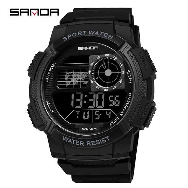 sanda sanda 385 multi-functional with numbers special forces sports waterproof smart students electronic waist watch, Slivery;brown
sanda sanda 385 multi-functional with numbers special forces sports waterproof smart students electronic waist watch, Slivery;brown