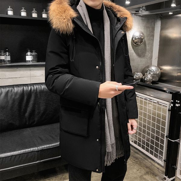 men's winter men's fashion casual long plus size loose wear, Black
men's winter men's fashion casual long plus size loose wear, Black