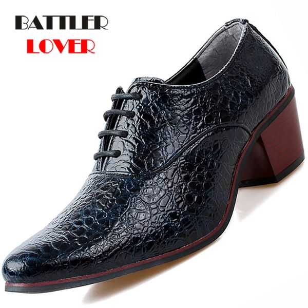 2019 luxury men dress wedding shoes crocodile leather 6cm high heels fashion pointed toe heighten oxford shoes party prom shoe y200420, Black
2019 luxury men dress wedding shoes crocodile leather 6cm high heels fashion pointed toe heighten oxford shoes party prom shoe y200420, Black