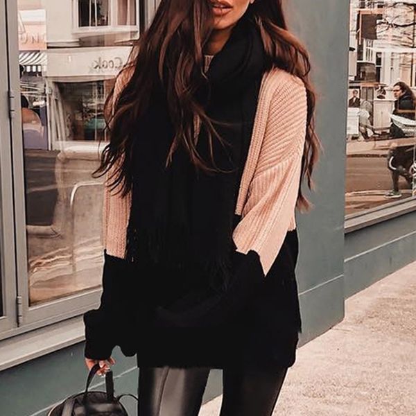 women sweater pullover patchwork knitted lantern long sleeve sweater slim pull femme tunic mujer 2019 new autumn winter, White;black
women sweater pullover patchwork knitted lantern long sleeve sweater slim pull femme tunic mujer 2019 new autumn winter, White;black
