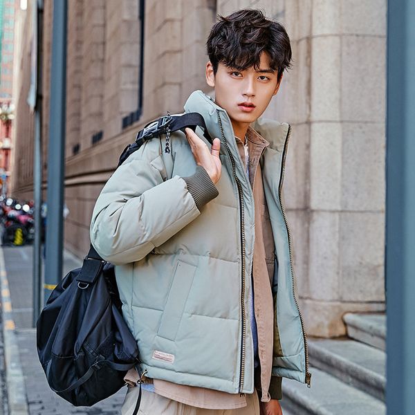 2019 trend down jackets male short coltsfoot a stand lead bai yarong bread serve student men's loose coat, Black
2019 trend down jackets male short coltsfoot a stand lead bai yarong bread serve student men's loose coat, Black