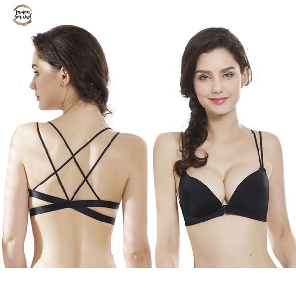 backless seamless bras for women lingerie bralette invisible bra push up brassiere front closure cup size strap underwear, Red;black
backless seamless bras for women lingerie bralette invisible bra push up brassiere front closure cup size strap underwear, Red;black