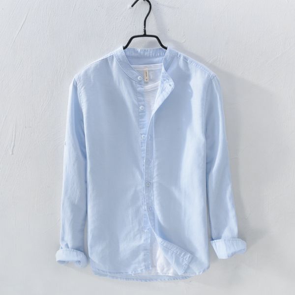 spring fashion japan style solid color cotton linen stand collar long sleeve harajuku soft breathable men's shirts, White;black
spring fashion japan style solid color cotton linen stand collar long sleeve harajuku soft breathable men's shirts, White;black