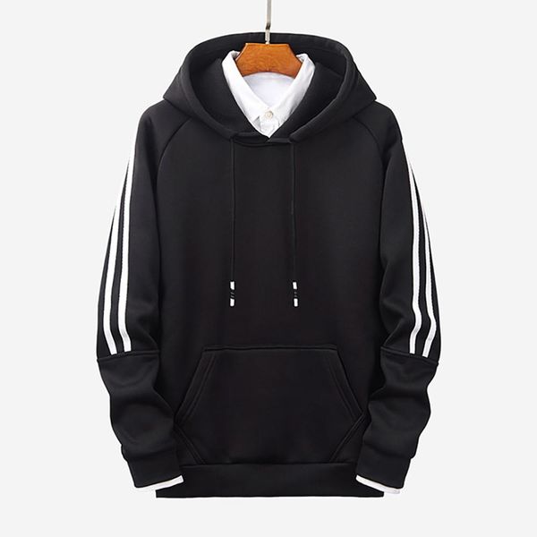 men's hoodides sports sweatshirt pure color stripe stitching comfortable guards outdoor long sleeve casual streetwear, Black;red
men's hoodides sports sweatshirt pure color stripe stitching comfortable guards outdoor long sleeve casual streetwear, Black;red