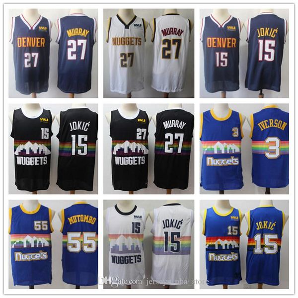 mens denver throwback dikembe 55 mutombo allen 3 iverson nikola 15 jokic jamal 27 murray basketball jerseys basketball shorts, Black;red
mens denver throwback dikembe 55 mutombo allen 3 iverson nikola 15 jokic jamal 27 murray basketball jerseys basketball shorts, Black;red